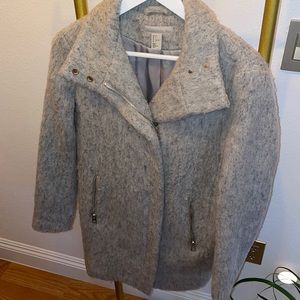 Grey H&M wool blend coat